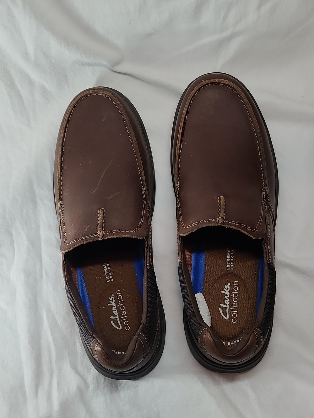 Clarks Extreme Comfort Bradley Free, Tan Slip on Size 10-1/2W Slip-On Loafer - Picture 2 of 16